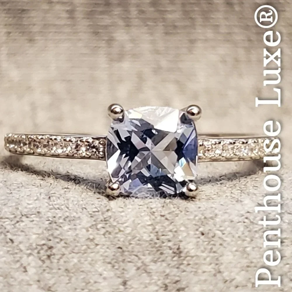 SOLID 925 Sterling Silver Sky Blue Topaz Ring